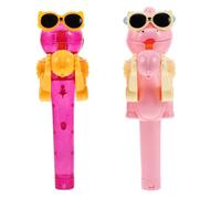 TOYANDONA Porta Lecca-Lecca Robot Dinosauro 2 Pezzi Azioni Interattive, Contenitore Caramelle Ventosa per Bambini, Giocattolo Creativo da Collezione e Condivisione per età 3