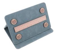 TOYANDONA Porta Schemi per Maglieria Pieghevole Magneti e Righello | Legno Rivestito, per Schemi e Modelli, Blu, per Esperti e Appassionati Nelle Lezioni