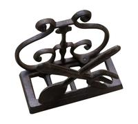 TOYANDONA Porta Tovaglioli Stabile e Resistente in Ghisa Design Forchetta e Cucchiaio Aspetto Rustico ed Elegante per Cucina e Ristorante