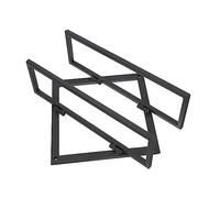 TOYANDONA Portabottiglie da Parete in Acciaio Nero Scaffale Creativo per Vino e Bevande Porta Bottiglia Resistente per Cucina e Salotto Cantinetta Vino da Muro per Uso Domestico