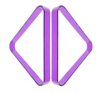 TOYANDONA Portapalle da Biliardo Triangolare in Plastica PC Resistente, Set 2 Pezzi, Supporto per Palline Standard, Accessorio per Tavolo da Biliardo Casa, Sala Giochi e Centro Comunitario