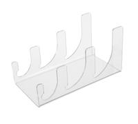 TOYANDONA Portapiatti Acrilico a 3 Livelli Design Inclinato e Base Stabile, Organizer per Piatti e Stoviglie per Spazi Cucina Piccoli e Buffet