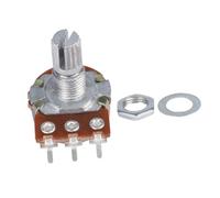 TOYANDONA Potentiometro Bk Poli Film Di Carbonio Manopola Lunga Split Shaft Grooved Per Controllo Volume e Tono Chitarra Elettrica e Basso Compatibile Con Amplificatori Audio