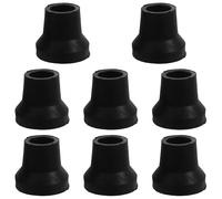TOYANDONA Punte di Gomma 16 Mm per Bastoni da Passeggio, Set 8 Pezzi Antiscivolo Nero, Ricambi per Stabilità e Sicurezza in Cammino