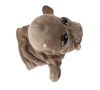 TOYANDONA Puppet Mano Ippopotamo Morbido Peluche con Bocca Mobile Gioco Educativo e Racconti per Guanto Interattivo Animale Cartoon per Recite e Feste