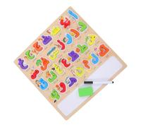 TOYANDONA Puzzle Alfabeto in Legno Montessori Educativo per Riconoscimento Apprendimento e Abbinamento Alfabeto Didattico per Bambine