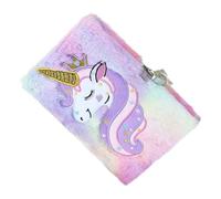 TOYANDONA Quaderno Unicorno con Copertina Morbida e Lucchetto Notebook per Studenti Diario Portatile per Scrittura Creativa e Viaggi