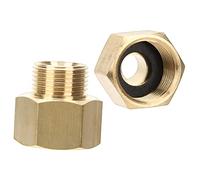 TOYANDONA Raccordo Adattatore per 3/8 a 9/16 2 Pezzi Connettore per Flessibile Compatibile Raccordi per Esterna