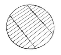 TOYANDONA Rete Grill Rotonda in Acciaio Inox per Barbecue Domestico | Graticola Resistente, Adatta a Grigliate Varie, Previene Cadute, Uso Interno, Finitura Argento