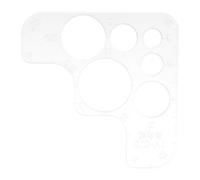 TOYANDONA Righello Acrilico Angoli Arrotondati e Cucitura, Taglio per Pelle | Trasparente e Resistente All'abrasione, Linee di Cucitura Ben Visibili, Bordi Lisci per Lavorazioni Precise