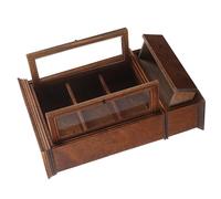 TOYANDONA Scale Dollhouse Display Stand For Living Room Scene Vintage Design Decorative Storage Accessory For Fairy Gardens And Pretend Play