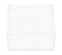 TOYANDONA Scatola Acrilica Trasparente Quadrata Contenitore Multiuso Elegante e Salvaspazio con Coperchio per Gioielli e Collezionabili su Scrivanie e Banconi