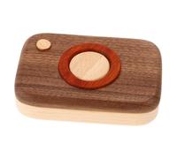 TOYANDONA Scatola Legno Per Conservare Denti Da Latte e Di Ragazzo Ragazza Box Per Memorie Infantili Design Creativo Noce e Faggio Capacità Di Stoccaggio