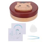 TOYANDONA Scatola Per Denti Dei Ragazzo Ragazza Ragazza in Legno Pinzetta Per Conservazione Igienica Include Scatola Per Ricordi Impronta Del Ragazzo e Dati Di Nascita