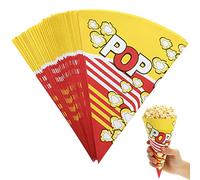 TOYANDONA Scatola Popcorn Carta Sacchetti Per Popcorn In 100 Con Punte Affusolate Sacchetti Per A Di Accessori Per Macchine Per Popcorn Per Bar Popcorn Serate Di Cinema Popcorn Sacchetti