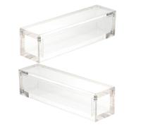 TOYANDONA Scatola Porta Dadi Magnetica Acrilica Trasparente 2 Pezzi