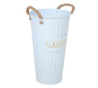 TOYANDONA Secchio in Galvanizzato Vintage per Secchi Decorativo Alto Americano Resistente e Versatile per Composizioni Floreali da Pavimento