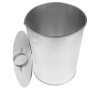 TOYANDONA Secchio per Cenere Zincato Coperchio e Strumenti per Pulizia, Contenitore Sicuro per Cenere Calda da Stufa a Legna, Barbecue e Caminetto, Uso Interno ed Esterno