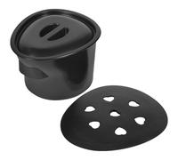 TOYANDONA Sedia Comoda con Vaso da Notte e Orinatoio Portatile con Coperchio Sigillante, Padella in Plastica Leggera e Resistente per Anziani, Donne Incinte e Pazienti, Uso Stile Casuale