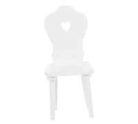 TOYANDONA Sedia Miniatura Legno Per Casa Delle Bambole Design Cuore Perfetta Per Decorazioni Di Miniature e Regali Creativi Adatta e Appassionati Di Miniature