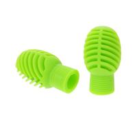TOYANDONA Set 1 Paio Punte Bacchette in Silicone per Batteria Smorzatori Silenziosi, Copri-punte Morbidi per Esercizi senza Rumore, Protezione per Percussioni Adatta a Tutte le Bacchette,