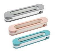 TOYANDONA Set 3 Pezzi Portascarpe Pieghevole Autoadesivo da Parete, Scaffale Portaoggetti Multiuso per Bagno e Ingresso, Salvaspazio senza Foratura, Colori Assortiti Rosa Blu Grigio