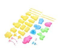 TOYANDONA Set 30 Pezzi Stampi di Sabbia e Giocattoli da Spiaggia per , Kit Educativo Creativo Forme Animali e Fortezze, Strumenti per Modellare e Giochi All’aperto sulla Riva