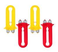 TOYANDONA Set 4 Pezzi Attrezzi per Apicoltura Supporto Sicuro per Telai, Design Ergonomico in Plastico e Metallo per Apicoltori Principianti e Professionisti