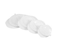 TOYANDONA Set 4 Pezzi Stampi per Ravioli e Dumpling in Plastica Bianca, Facile da Pulire e Uso Manuale, per Riunioni di Famiglia e Feste in Cucina