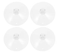 TOYANDONA Set 4 Pezzi Ventose in Gomma Trasparente per Supporto Chitarra, Ventosa di Ricambio Compatta Diametro 40mm, Accessori per Strumenti Musicali Installazione Semplice,