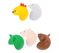 TOYANDONA Set 5 Pezzi Paraspigoli in Silicone a Forma di Animale, Facile da Usare e Rimovibile, Protezione Angolari per Tavoli e Scrivanie in Ospedale o Scuola Materna Colore Colore Casuale