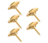 TOYANDONA Set 5 Pezzi Supporti per Corde per Basso Elettrico in Lega di Zinco, Stabilità Migliorata delle Corde e Cambio Rapido, Accessorio per Chitarra Elettrica Colore Oro