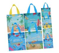 TOYANDONA Set 8 Borse Non Tessuto a Tema Tropicale Manici Design Semplice e Capiente Adatte per Feste di Compleanno e Snack per Ragazzo Ragazza