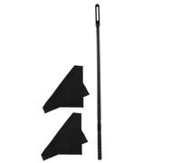 TOYANDONA Set Bastoncini la Pulizia del Flauto Panno in Plastica e Tessuto Nero, Accessorio Essenziale la Cura e Prolungamento della Vita dello Strumento
