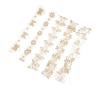 TOYANDONA Set Copricapo Per Neonati - 5 Pezzi Con Motivi Floreali in Pizzo E Ricami Perfetto Per Banchetti Per I Cento Giorni Del Baby Shower Feste Materiale Confortevole.