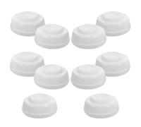 TOYANDONA Set da 10 Coperchi Sigillanti per Biberon a Bocca Larga 5 CM Chiusura a Vite a 4 Filetti in PP Tappo di Ricambio Antipolvere per Bottiglie di Latte per Viaggi e Uso Quotidiano