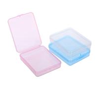 TOYANDONA Set da 3 Organizer Portatile per Trucchi da Viaggio con Coperchio Trasparente, Contenitore Rotondo per Dischetti di Cotone e Dispenser per Cotton Fioc, Scatola Monostrato