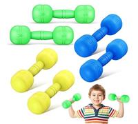 TOYANDONA Set di 3 Paia di Manubri per Bambini: Pesi in Plastica per Le Mani, Ideali per Neonati E Bambini, Giocattolo per Esercizi con Suono Vibrante a 360°, Piccoli Pesi da Palestra per Allenamento