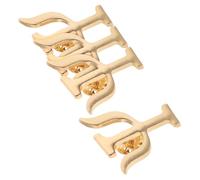 TOYANDONA Set Di 4 Spille Da Bavero Con Lettere Greche A Forma Di Cuore Da Psicologo Per Ufficio Scuola Feste E Festa Della Mamma
