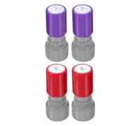 TOYANDONA Set di 4 timbri autoinchiostranti portatili per scherzi, materiale ABS e design unico per il pesce d'aprile e scherzi di viaggio