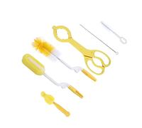 TOYANDONA Set Di 7 Spugne Per La Pulizia Dei Biberon Con Cannuccia Per Neonati Materiale Antigraffio Sicuro Per Pulire A Fondo I E Le Cannucce.