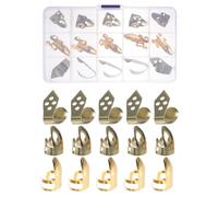 TOYANDONA Set di Plettri Metallici Dorati per Dita 15 Pezzi Apertura Regolabile per Chitarra, Banjo e Ukulele - Protezione Professionale per Esercizi Musicali e Strumenti a Corda