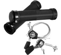 TOYANDONA Set Leve Cambio Rotanti e Manopole Nere per Bicicletta, Kit Ricambio Compatibile Mountain Bike e Bici da Corsa, Comandi Cambio con Impugnature Antiscivolo per Sostituzione Facile