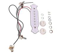 TOYANDONA Set Pickup 6 Magneti Cablaggio Precablato per Chitarra Acustica in Plastico e Metallo, Migliora la Chiarezza dei Bassi la Risposta in Frequenza, per Concerti