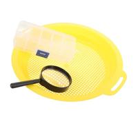 TOYANDONA Setaccio per Oro Portatile con Antiscivolo Padella Filtrante per Design per Classificazione dell'Oro Facile da Usare e