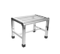 TOYANDONA Sgabello in Acciaio Resistente Spesso 28,5x20,1x21 Cm Per Doccia e Bagno, Panca Multiuso Compatta Per Bambini, Anziani e Uso Domestico