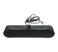 TOYANDONA Soundbar da Gioco Cablata Nera in Plastico Compatibilità Ampia e Trasmissione Stabile per Smartphone e Tablet, per Uso Domestico