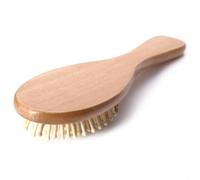 TOYANDONA Spazzola in Legno per Chioma e Cuoio Capelluto, Massaggiante | Colore Bianco Base in Gomma, Effetto Antistatico, per Pettinare e Stimolare la Cute Delicatezza