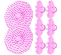 TOYANDONA Spazzola per Massaggio del Cuoio Capelluto e Stimola Stile Casual Stili multipli 8 Pezzi in Pp Rosa, Massaggiatore per Shampoo che Previene la Caduta dei Chioma Stili multipli