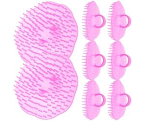 TOYANDONA Spazzola per Massaggio del Cuoio Capelluto e Stimola Stile Casual Stili multipli 8 Pezzi in Pp Rosa, Massaggiatore per Shampoo che Previene la Caduta dei Chioma Stili multipli